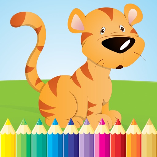 动物图画书 - 图纸进行小子免费游戏，涂料和颜料游戏高清的好孩子