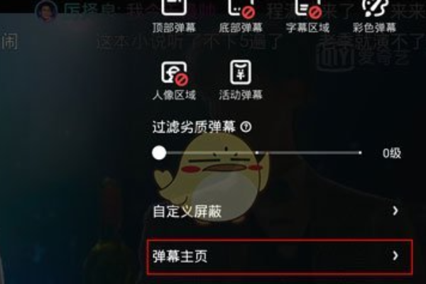 爱奇艺开启tv版弹幕方法